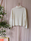 Peter Hahn classic rib cable pullover ecru