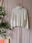 Peter Hahn classic rib cable pullover ecru