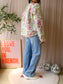 Freequent flowa jacquard embroidered jacket