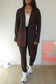 Expresso travel quality pants dark chocolate brown