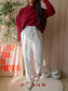 Fynch Hatton pure merino knit maroon