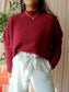 Fynch Hatton pure merino knit maroon