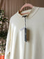 G-STAR oversized moto logo XXL mock top eggnog