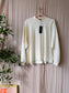 G-STAR oversized moto logo XXL mock top eggnog