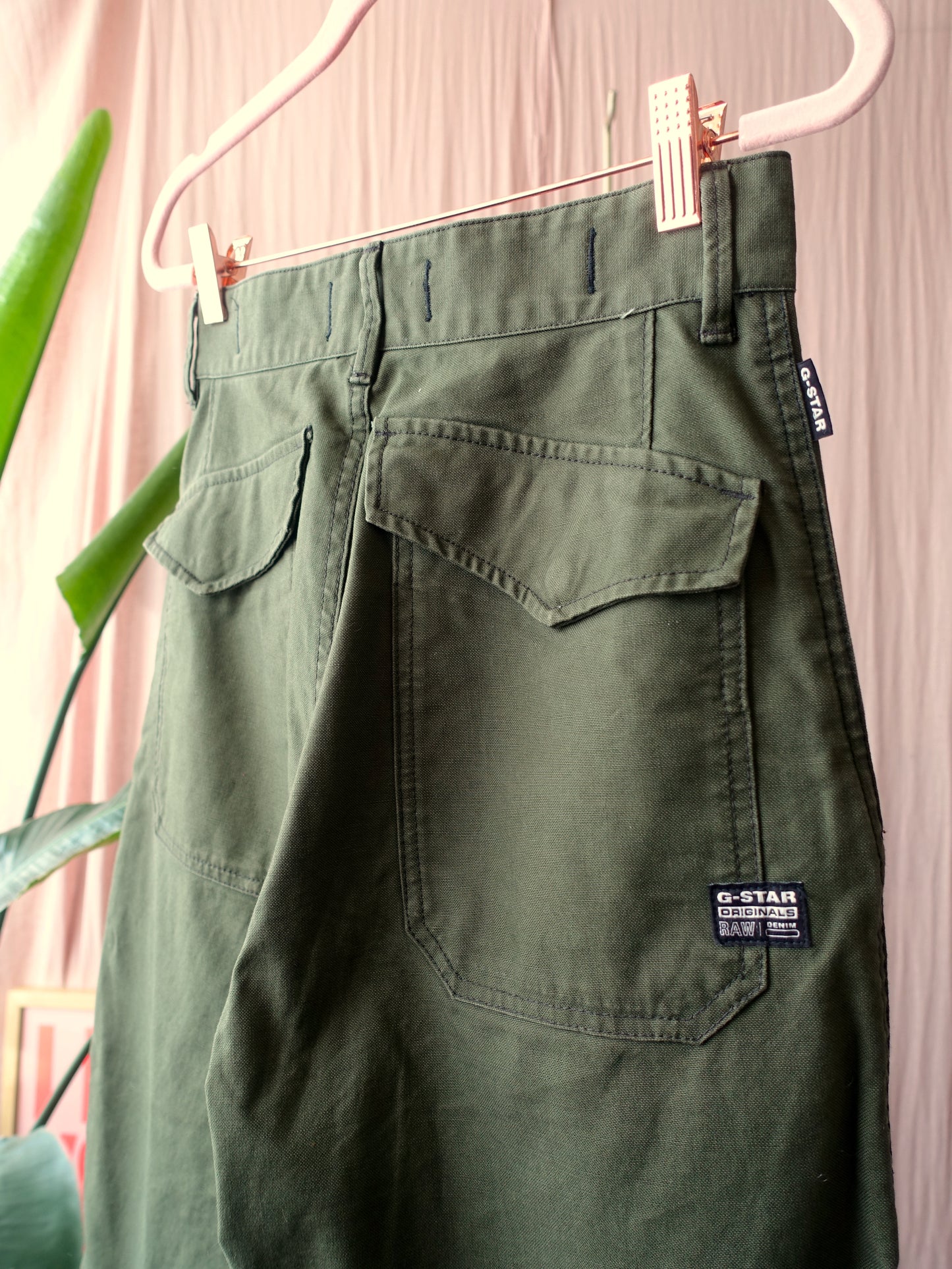 G-star Raw cropped relaxed fit forrest green