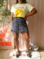 Levi's deconstructed icon skirt antraciet