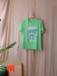 Ganni disco smiley tee pastel green