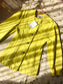 Ganni dressed denim jacket blazing yellow