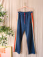 GANNI straight fit sweat pants indigo blue