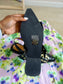 GANNI feminine buckle ballerinas in Black Croco Patent