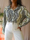 Andco woman travel quality lotte vine blouse ecru