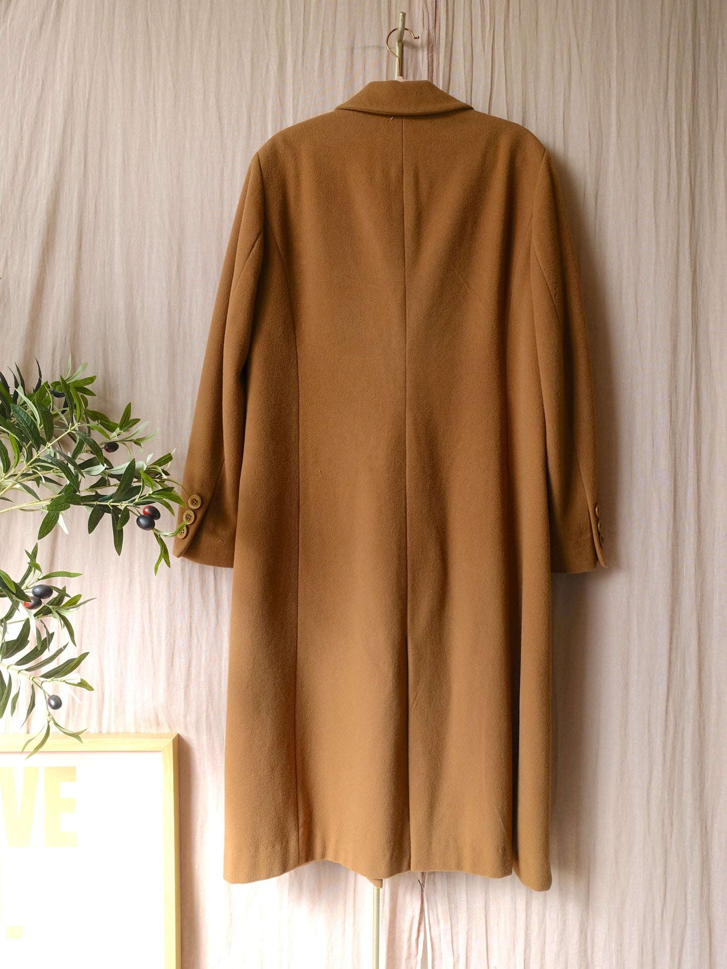 Vintage Gil Bret original classic wool coat camel beige