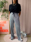 Gina the fine knitted tee zwart