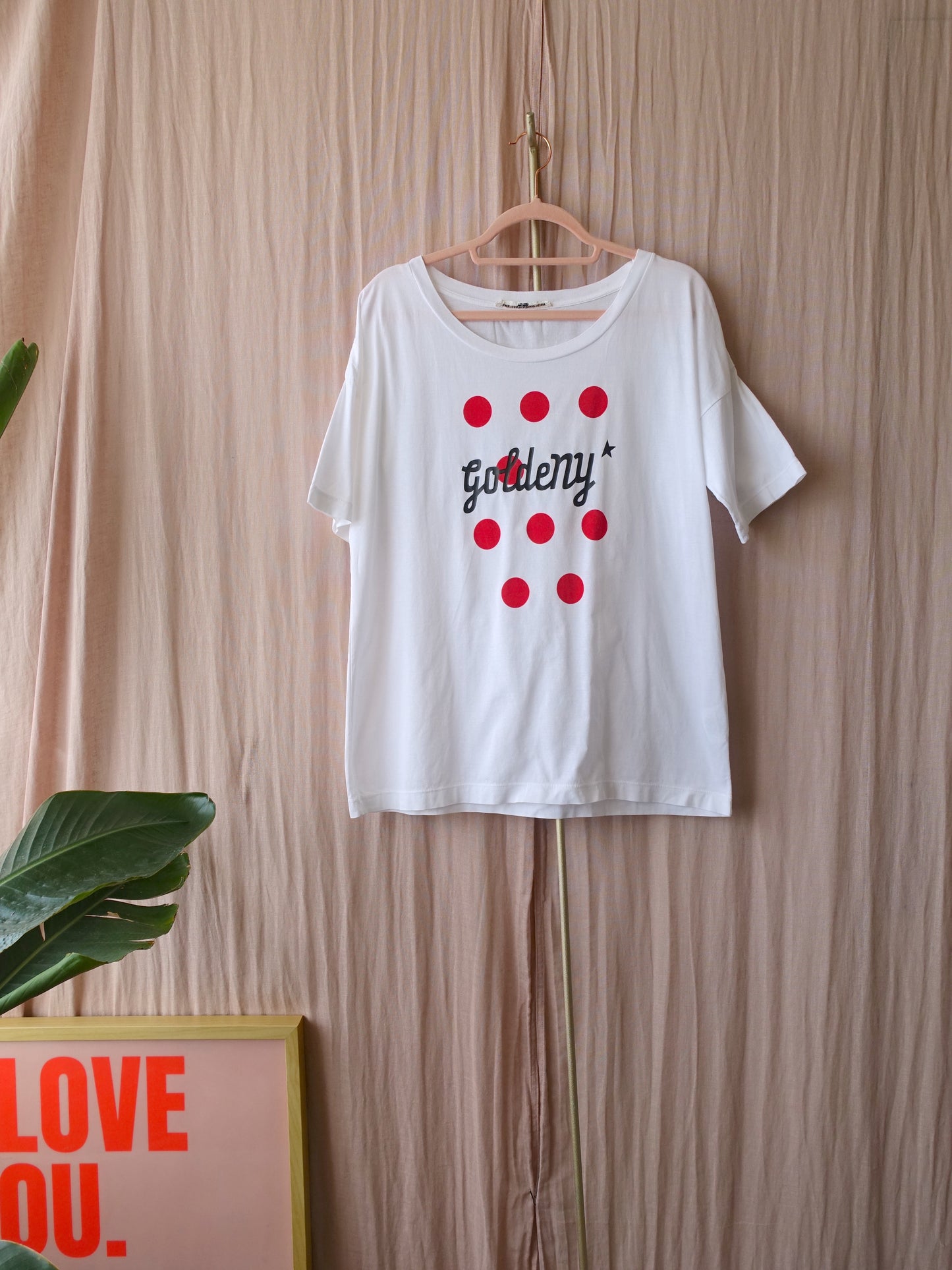 Golden Goose oversized polkadot print tee wit