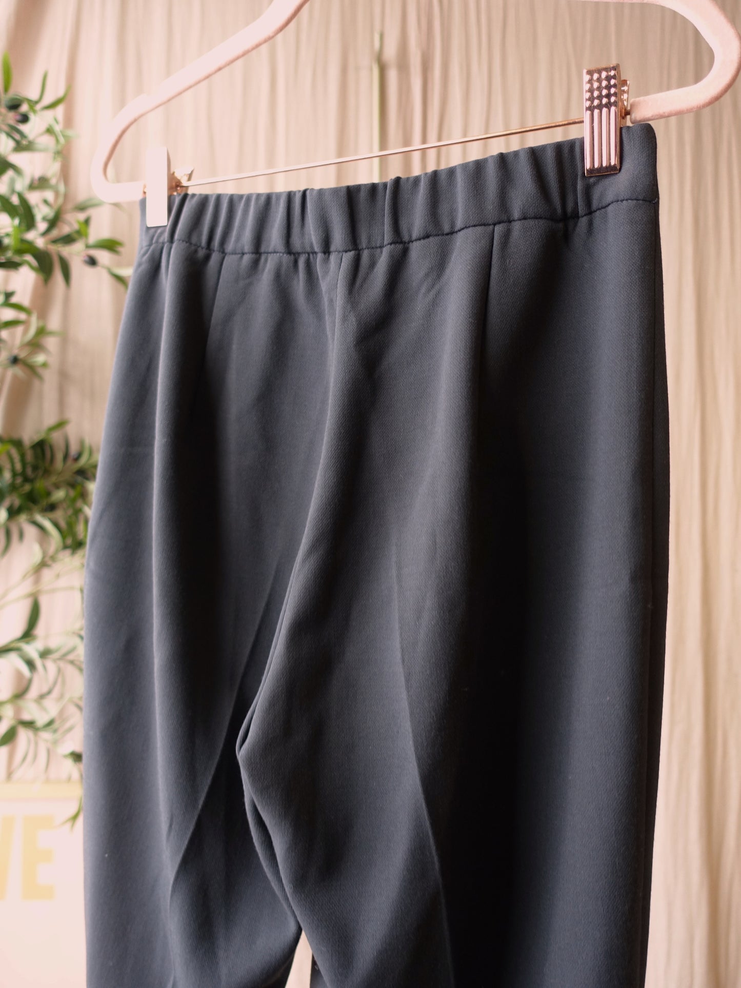YAYA high waist flared pants platinum grey