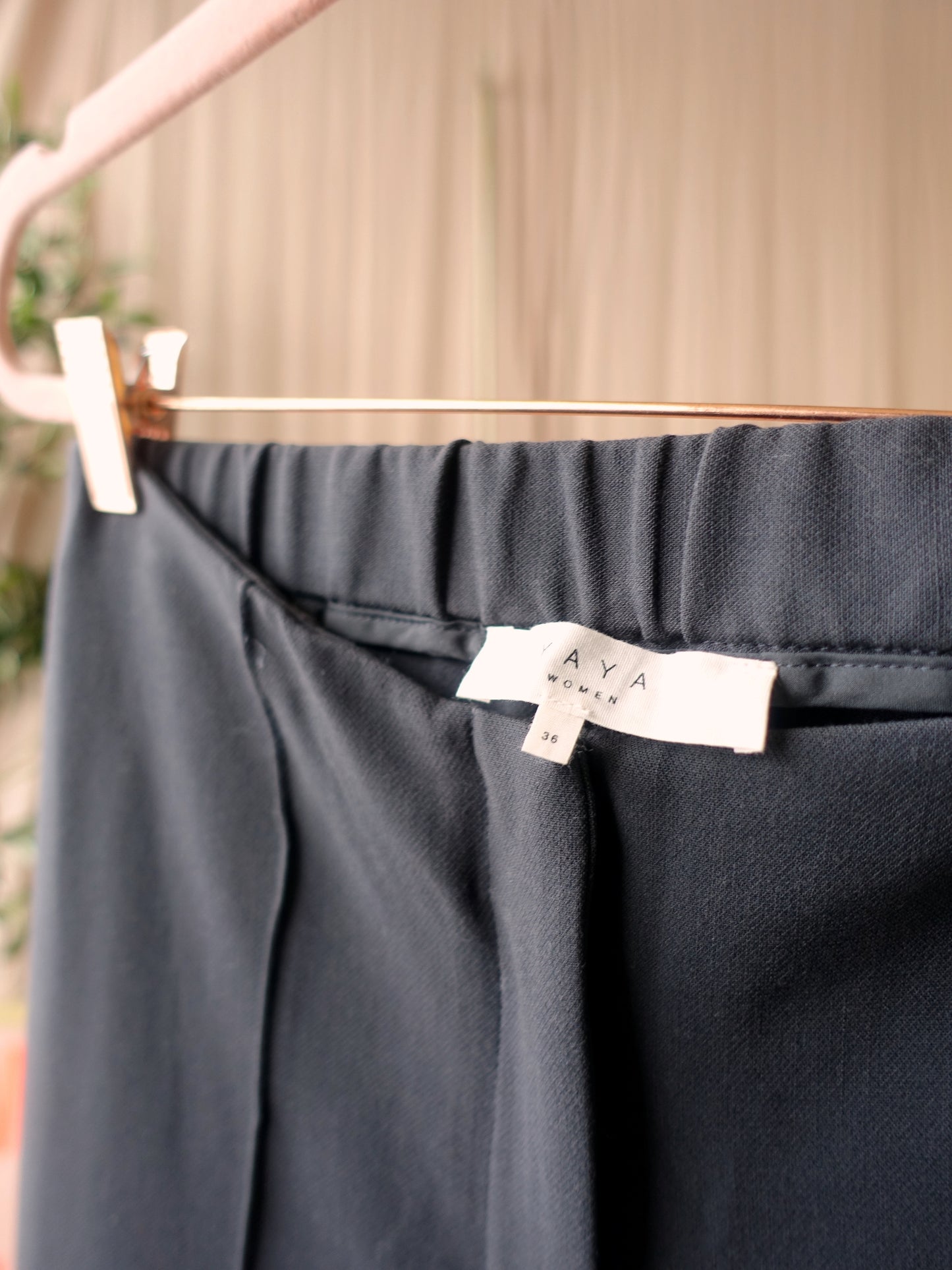 YAYA high waist flared pants platinum grey