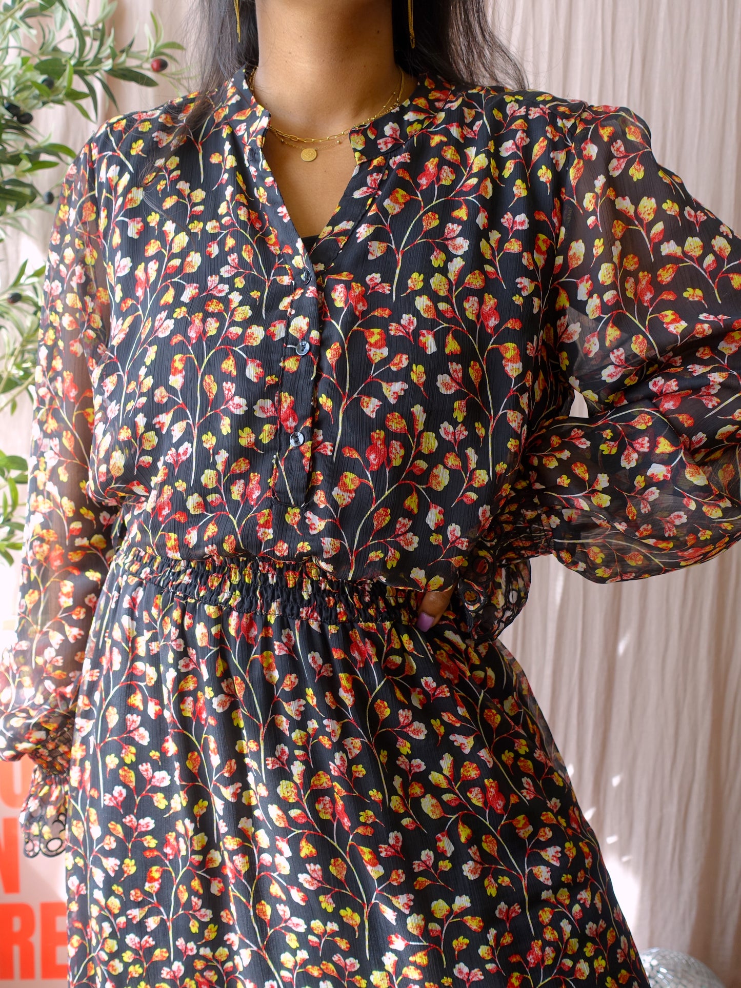 Harper & Yve maxi bohemian embroidery jurk