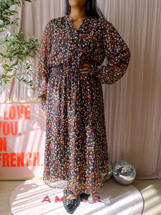 Harper & Yve maxi bohemian embroidery jurk