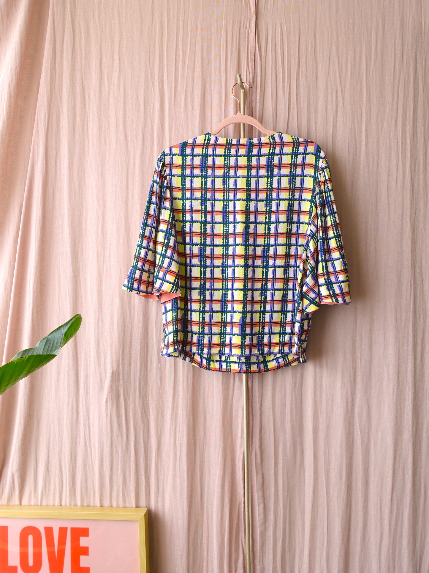 CKS Isla viscose blouse checkered