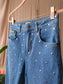 Harper & Yve studs high waist stretch jeans