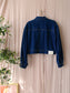 Haute L'Amitié herring crop denim jacket dark indigo
