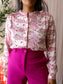 Helena Hart travel quality comfort wide leg magenta