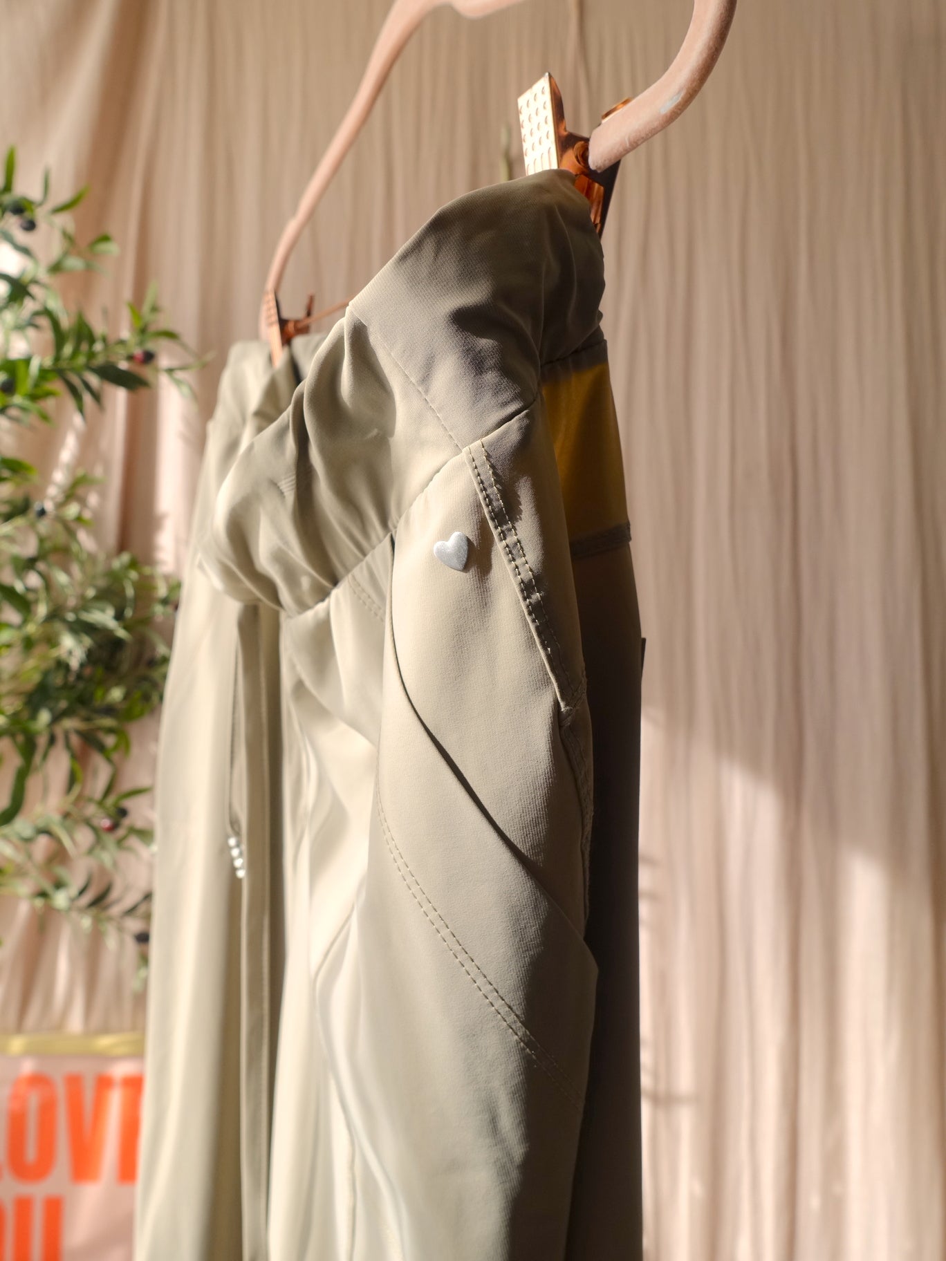 Helena Hart tapered travel quality pants greige