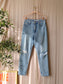 Homage marilyn straight fit destroyed jeans