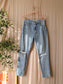 Homage marilyn straight fit destroyed jeans