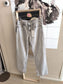 Zara the mid rise full length wide jeans