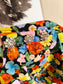 Ganni organic cotton puff sleeve bouquet top