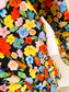 Ganni organic cotton puff sleeve bouquet top
