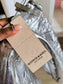 Scotch & Soda premium metallic leather rok zilver