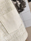 Ba&sh Filea bouclé tweed rok ecru