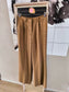 Shoeby fig high waist loose fit pants camel