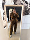 Zara Studio co-ord powersuit cognac (top + broek)