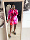 Shoeby la tie dye dress marble print