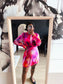 Shoeby la tie dye dress marble print