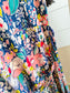 King Louie floral print midi stretch jurk