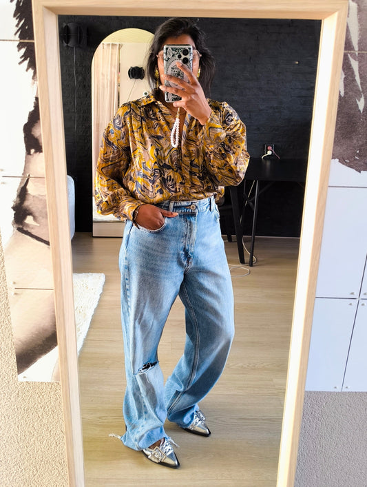 Dante6 Collyn marble lurex blouse