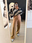 Shoeby fig high waist loose fit pants camel