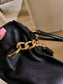 Michael Kors Hamilton east west large soft leather satchel tote black
