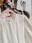 NIKKIE broderie anglaise ruffle jurk wit