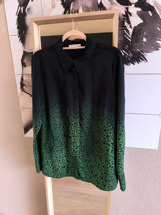 Fifth House leo print shirt emerald