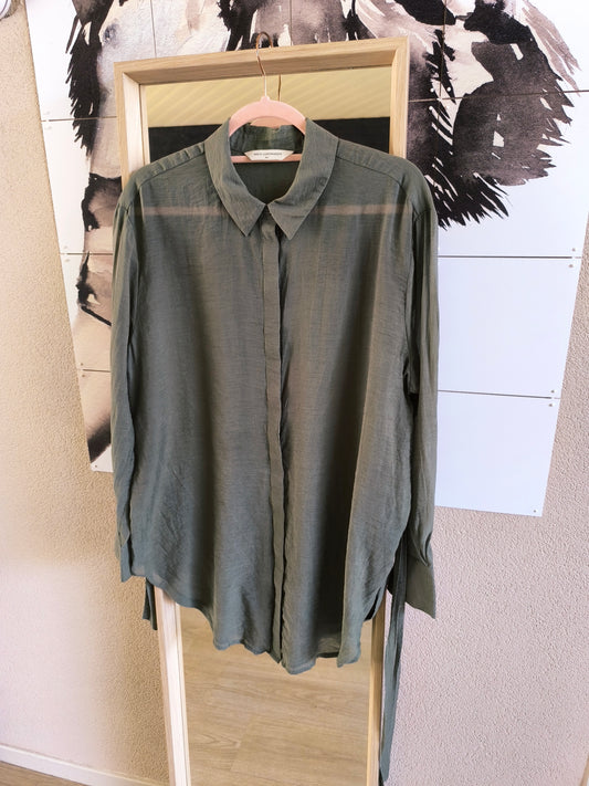 MSCH Marcella oversized lyocell mix blouse army