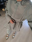 MSCH Marcella oversized lyocell mix blouse army