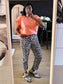 Inwear Issa shoulder padded modal top peach