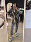 MSCH Marcella oversized lyocell mix blouse army