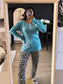 Caroline Biss fine knit longsleeve turquoise