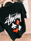 Stüssy backprint play cards tee zwart